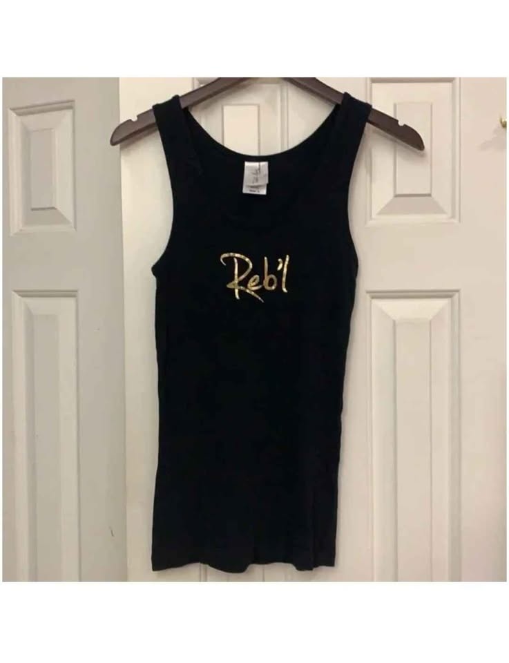 🧡Rihanna Black Tank Top - Reb'l Fleur - Size L - photo 5