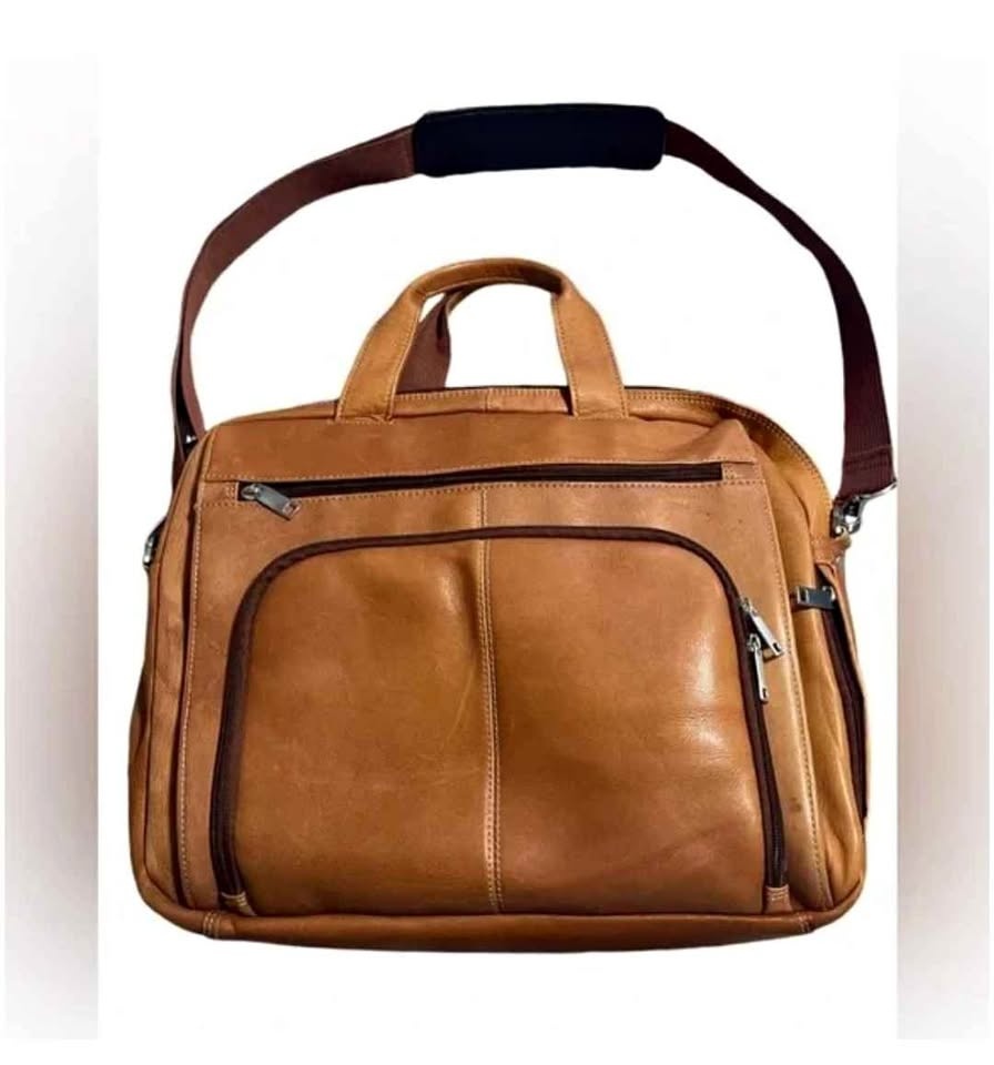 🧡Wilson's Leather Vaquetta Crossbody Messenger Bag/Briefcase