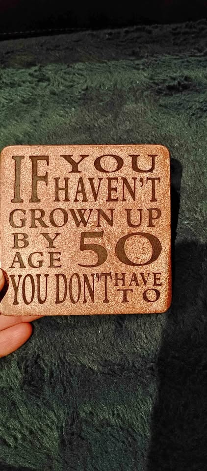🧡Funny coaster or wall plaque. New.