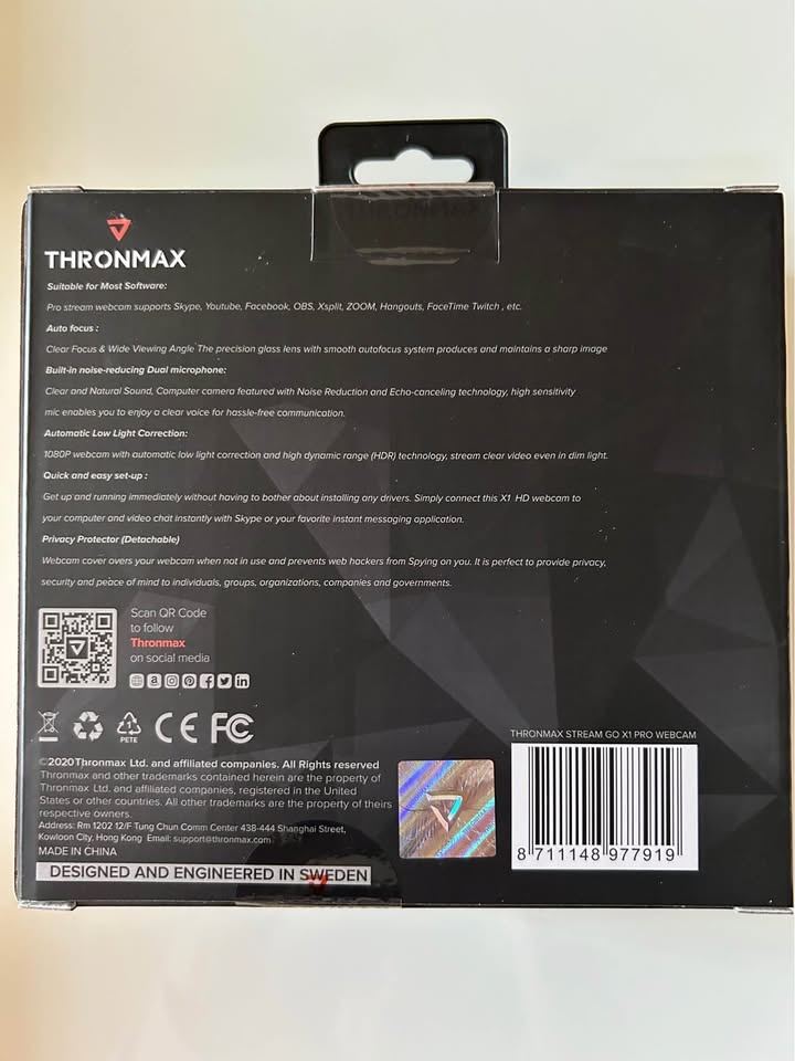 Brand New Sealed Thronmax Stream Go HD Webcam - Markham - photo 2