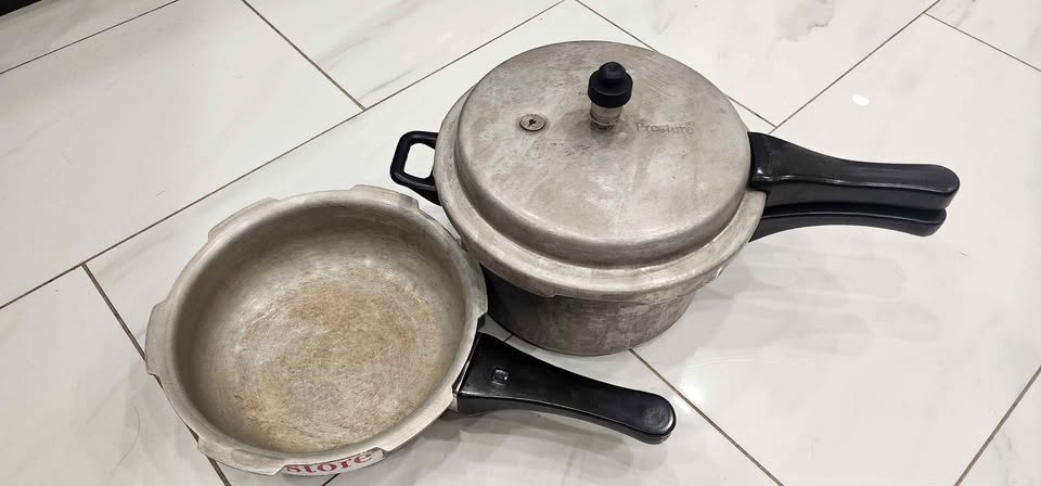 Aluminum Pressure Cooker Set – 1.7L & 3.5L (1 Lid Included)