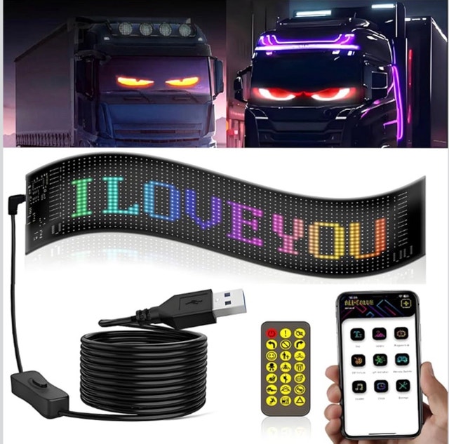 LED Matrix Panel 24" x 5" Flexible Waterproof - photo 5
