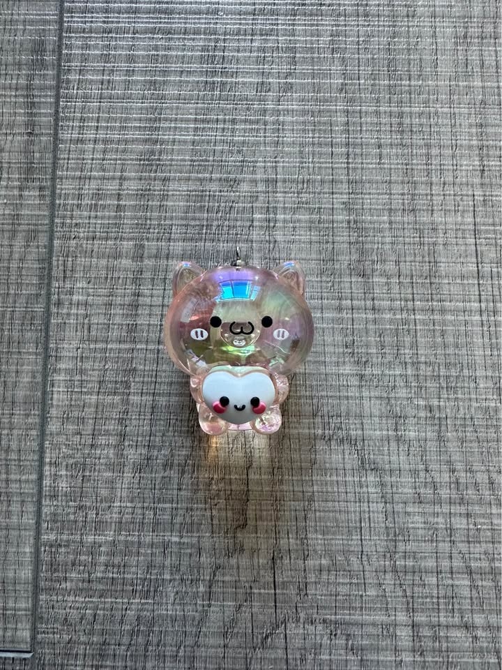 Cute Pink Cat Decor with white heart - photo 2