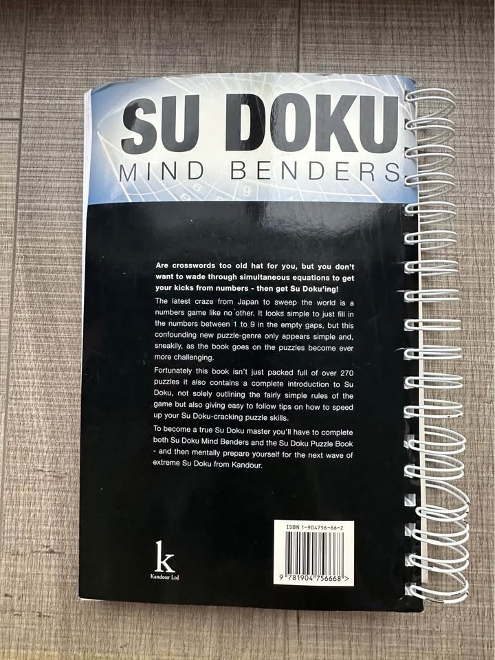 SUDOKU mind benders book - photo 2