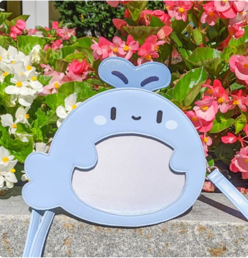 One of a Kind Whale Bag - Pin Display Crossbody/Backpack