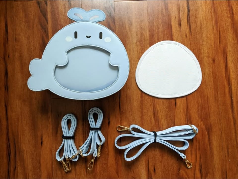 One of a Kind Whale Bag - Pin Display Crossbody/Backpack - photo 2