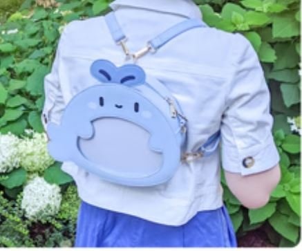 One of a Kind Whale Bag - Pin Display Crossbody/Backpack - photo 3
