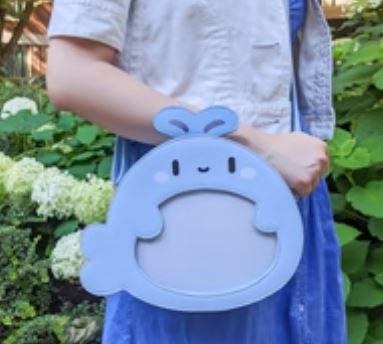 One of a Kind Whale Bag - Pin Display Crossbody/Backpack - photo 4