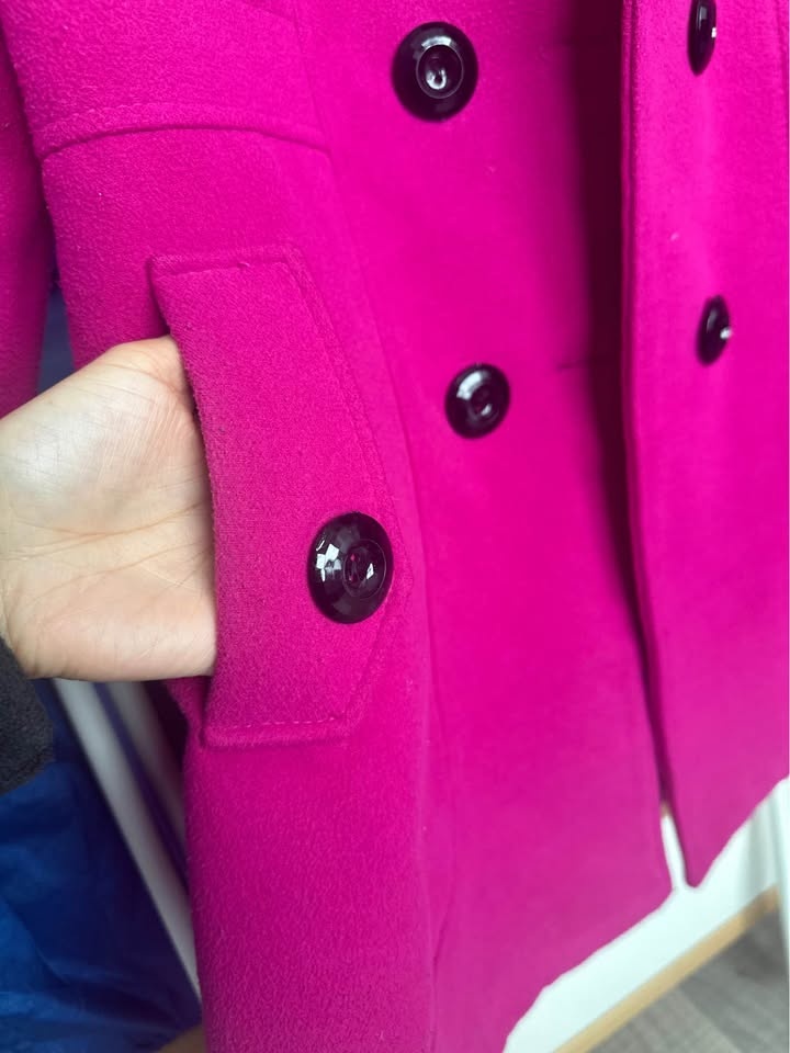 Beautiful Classic Magenta Pink Peacoat - photo 5