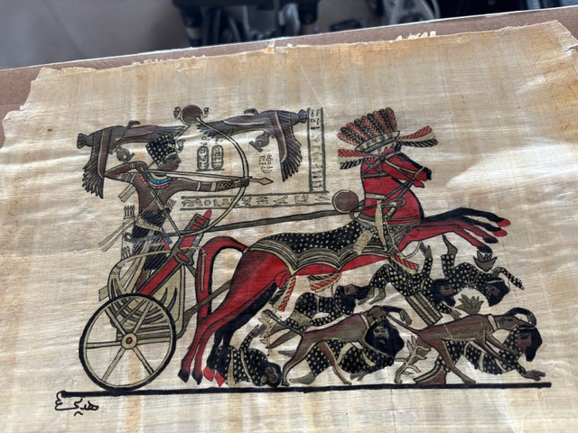Authentic Hand-Painted Egyptian Papyrus Art