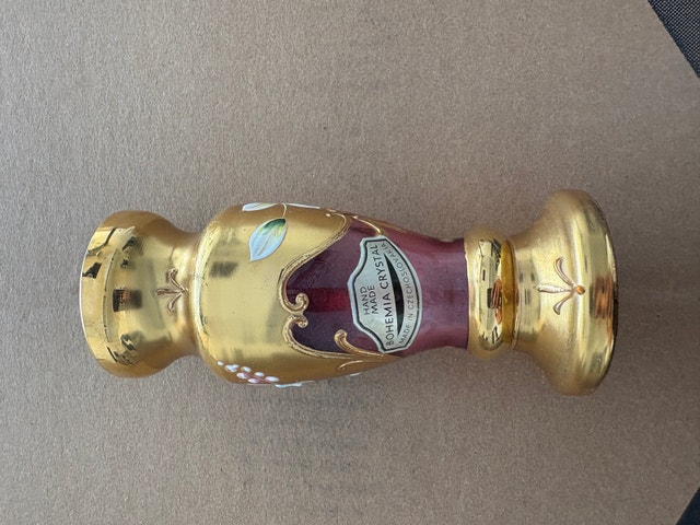 Vintage Bohemian Glass Vase - Made in Czechoslovakia - photo 2