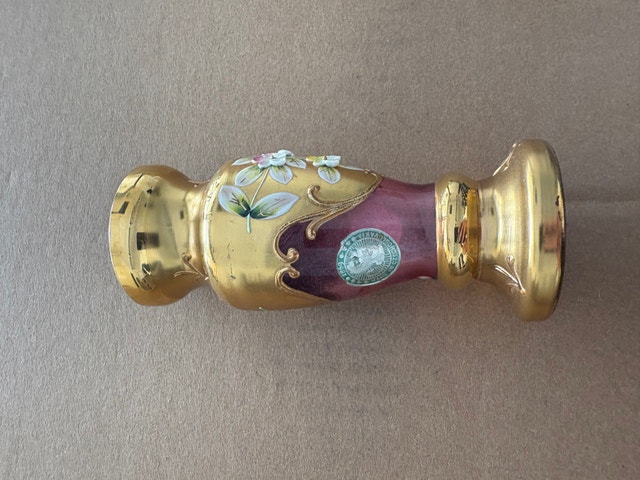 Vintage Bohemian Glass Vase - Made in Czechoslovakia - photo 3