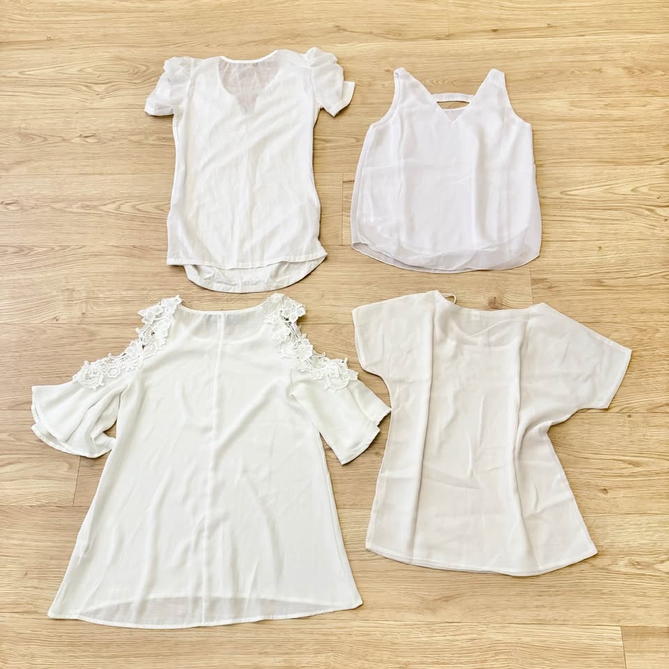 US Size XS: Bundle of 4 White/Cream Tops - photo 2