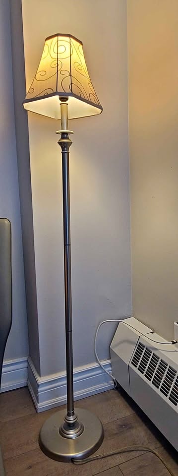 Floor Lamp with Decorative Shade
