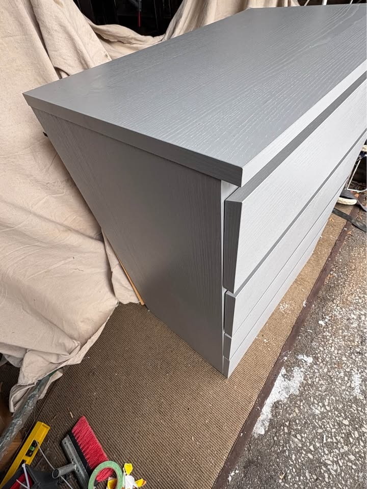 Ikea MALM Grey 4-Drawer Dresser - photo 2