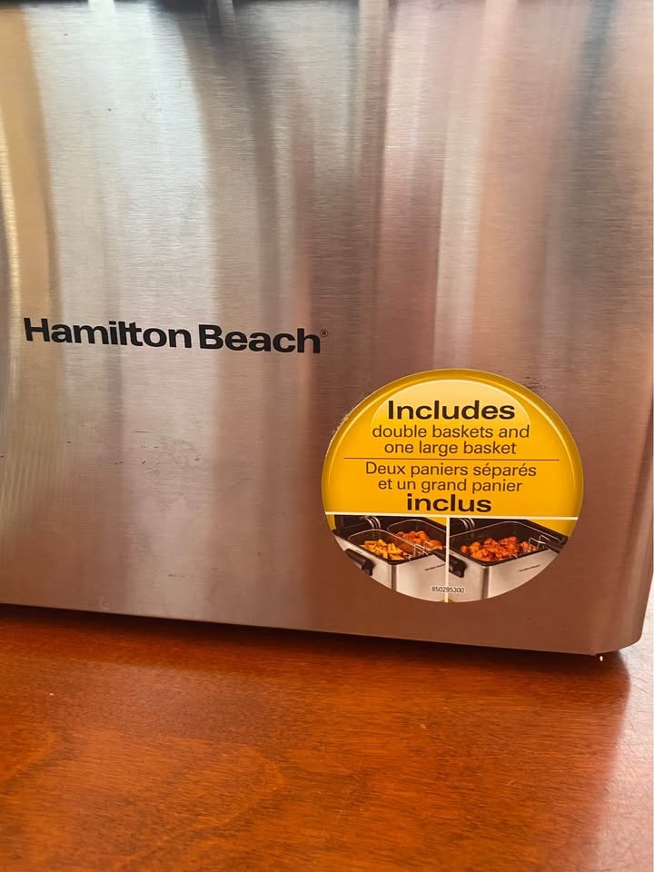 Hamilton Beach Double Basket Deep Fryer w/ Extra Basket - photo 2
