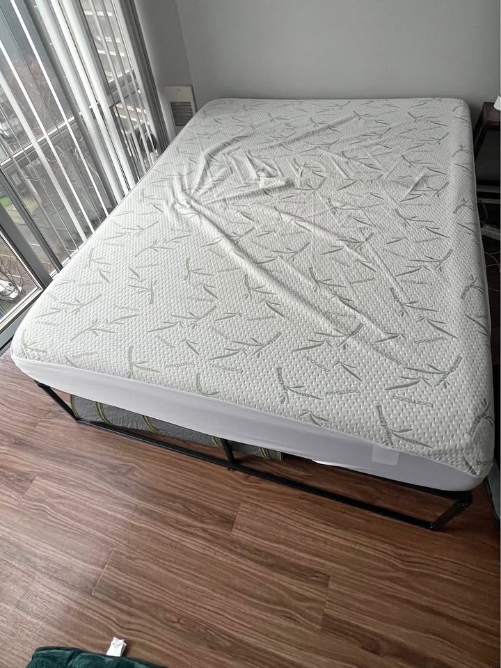 Queen Bed Frame & Mattress - Moving Out! - photo 2