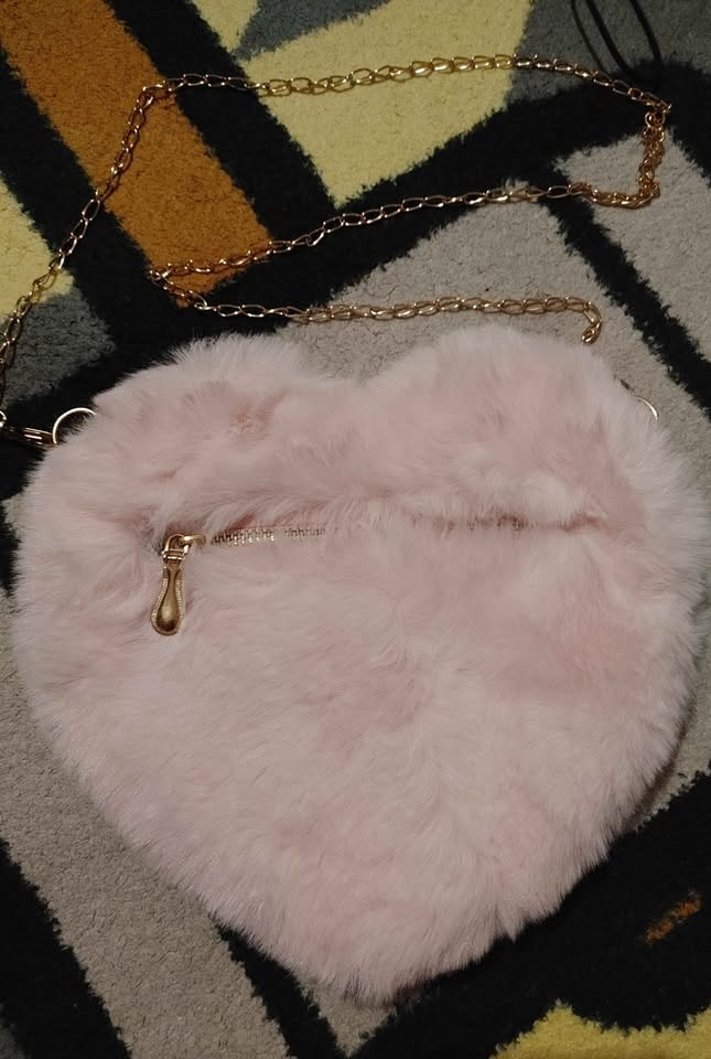 Pink Heart Decorative Purse