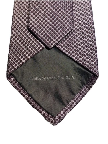 John Varvatos Men's Tie Purple/Mauve Geometric Design - photo 4
