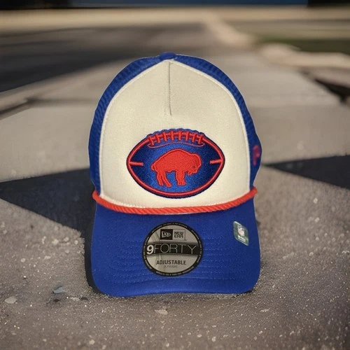 Brand New Buffalo Bills New Era Trucker Mesh 9Forty Snap Back Ha
