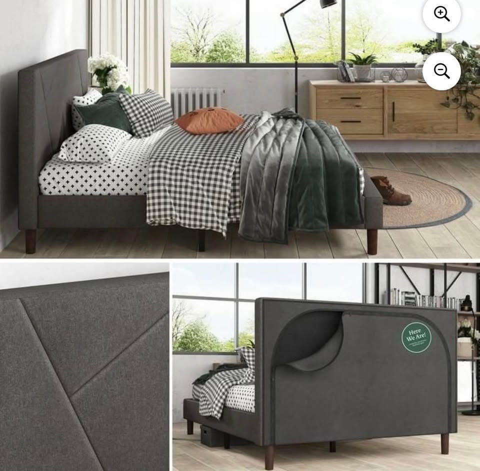 Zinus Judy 43" Upholstered Platform Bed Frame (Like New) - photo 2
