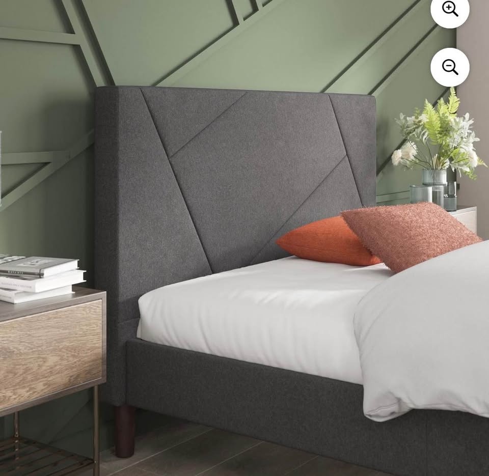 Zinus Judy 43" Upholstered Platform Bed Frame (Like New) - photo 3
