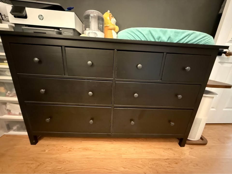 IKEA Hemnes 8-Drawer Dresser (Black-Brown) - photo 2