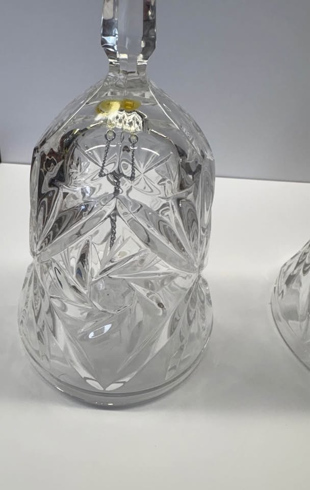Vintage Hand Cut Crystal Bells - photo 3