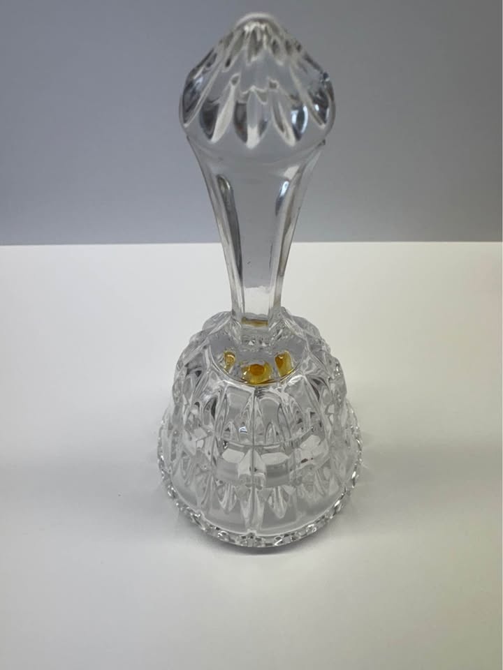 Vintage Hand Cut Crystal Bell - photo 3