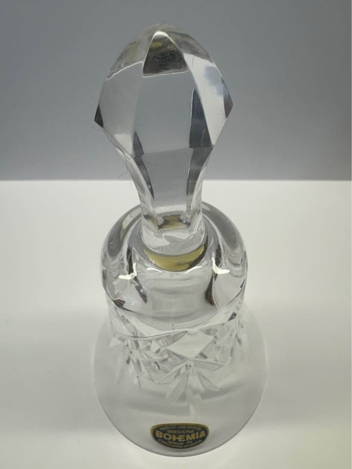 Vintage Bohemia Hand Cut Crystal Bell - photo 4