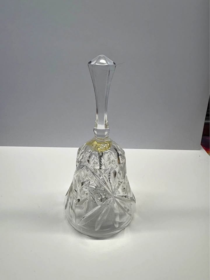 Vintage Hand Cut Crystal Bell