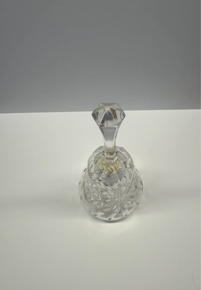 Vintage Hand Cut Crystal Bell - photo 3