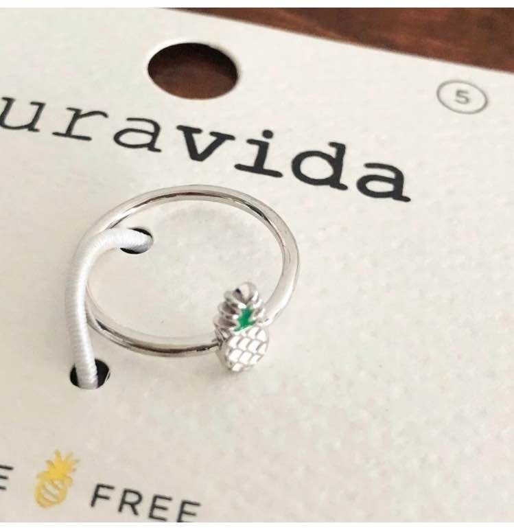 Pura Vida Pineapple Ring - Size 5