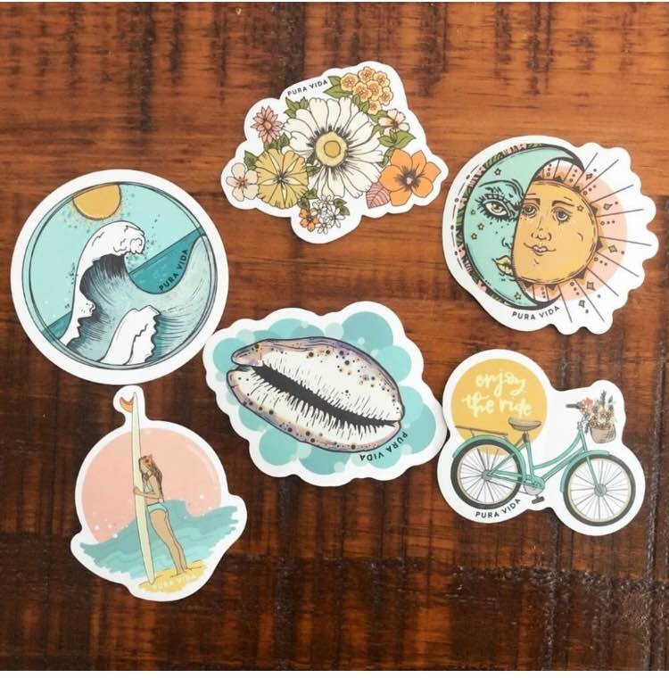 PURA VIDA STICKER SET