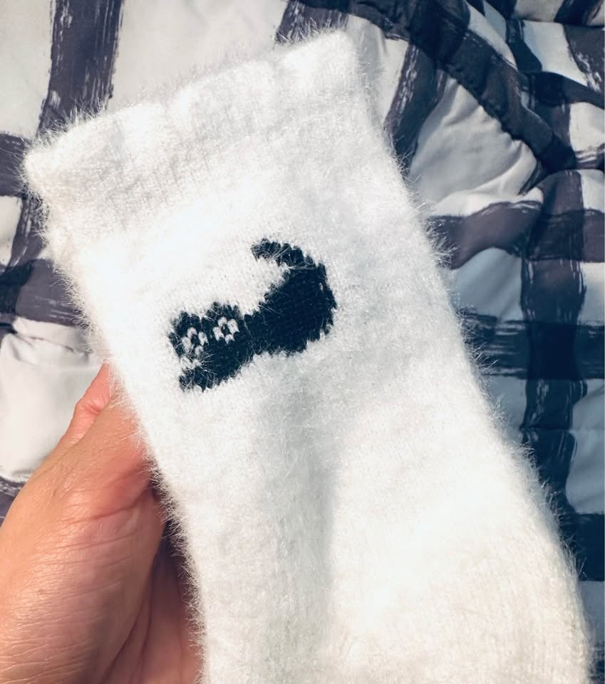 3 Pairs Cozy Plush Cat Pattern Polyester Warm Socks - photo 2