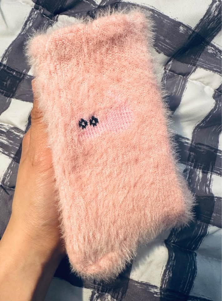 3 Pairs Cozy Plush Cat Pattern Polyester Warm Socks - photo 4
