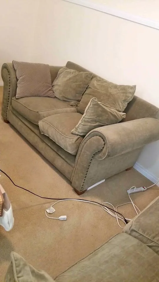 Brown Couches. Two seater and three seater. thumbnail