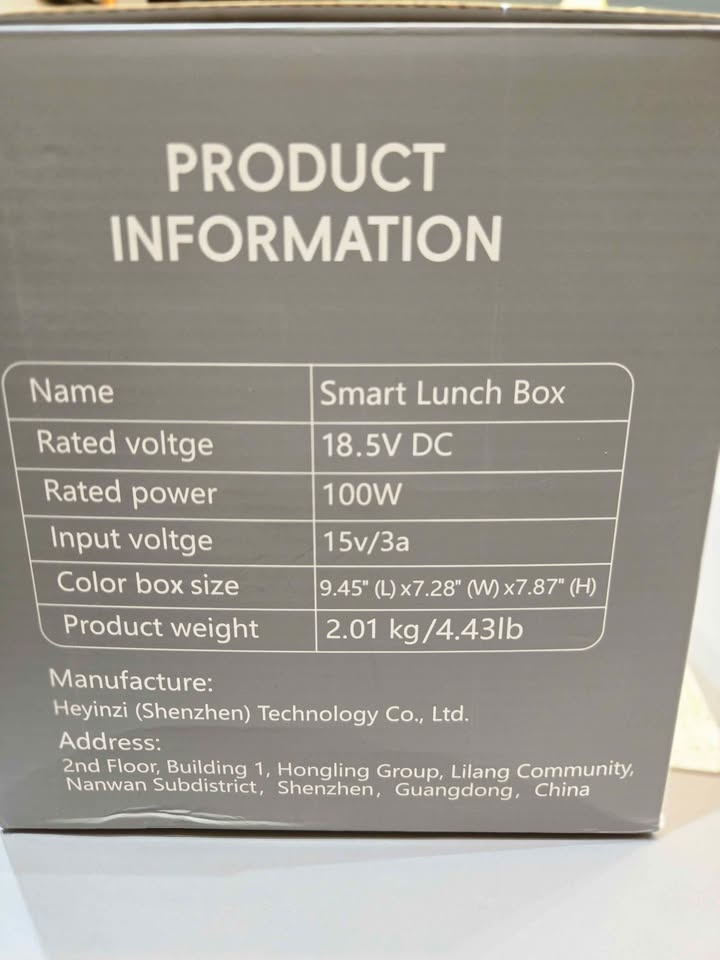 BRAND NEW - Smart Lunch Box. Cordless Electric heated lunch box - photo 4