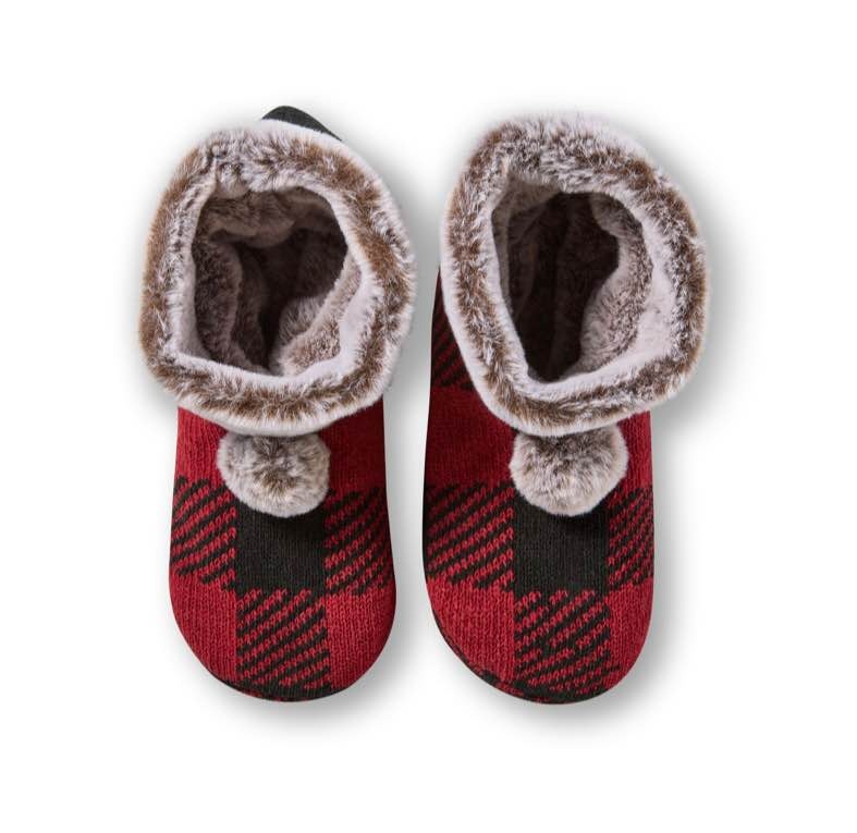 WindRiver Women's Heritage Plaid Chenille Booties Size 6-10 🧡 - photo 2