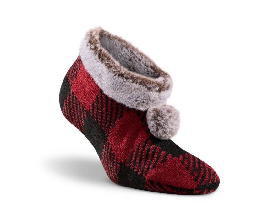 WindRiver Women's Heritage Plaid Chenille Booties Size 6-10 🧡 - photo 3