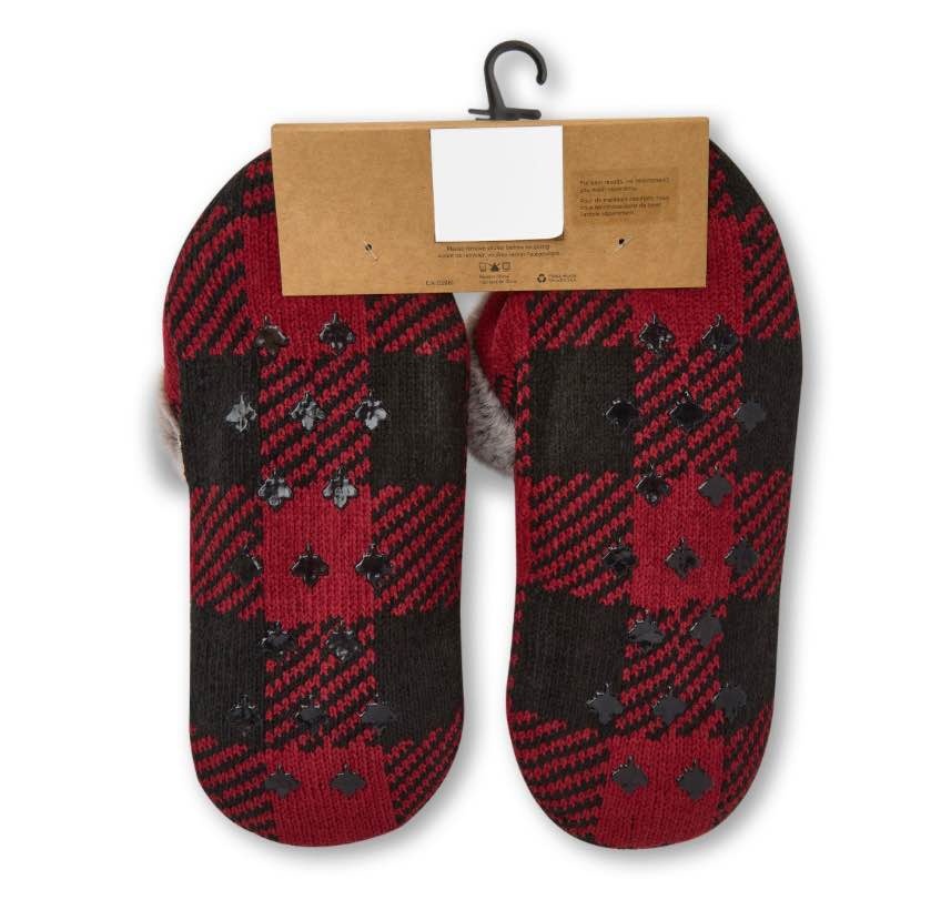 WindRiver Women's Heritage Plaid Chenille Booties Size 6-10 🧡 - photo 5