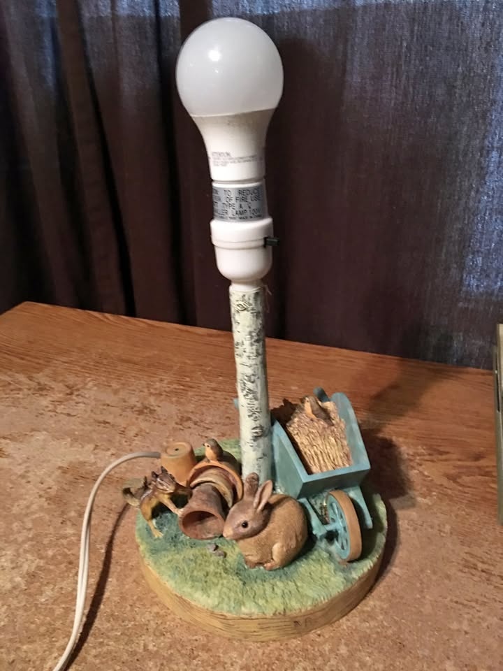 Marjolein Bastin Lamp Wheelbarrow Bunny Squirrel Pots Birds