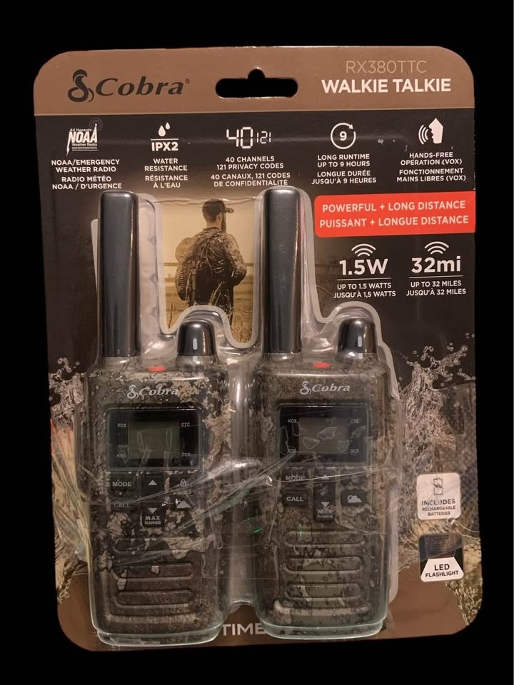 Cobra RX380TTC 2-Way Radio up to 32mi