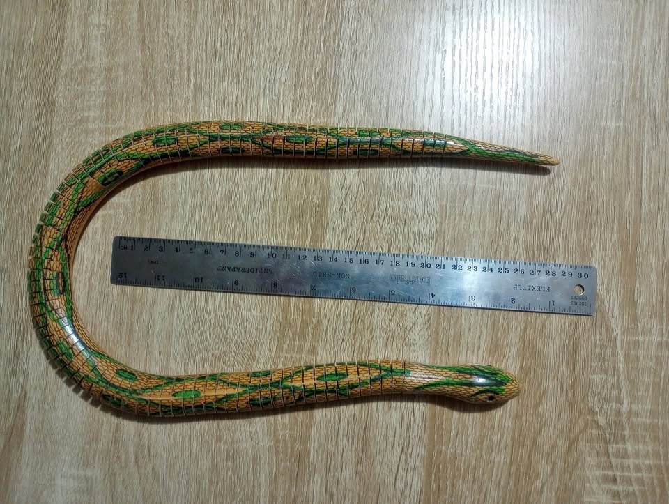 Wooden Snake Flexible Articulated Toy