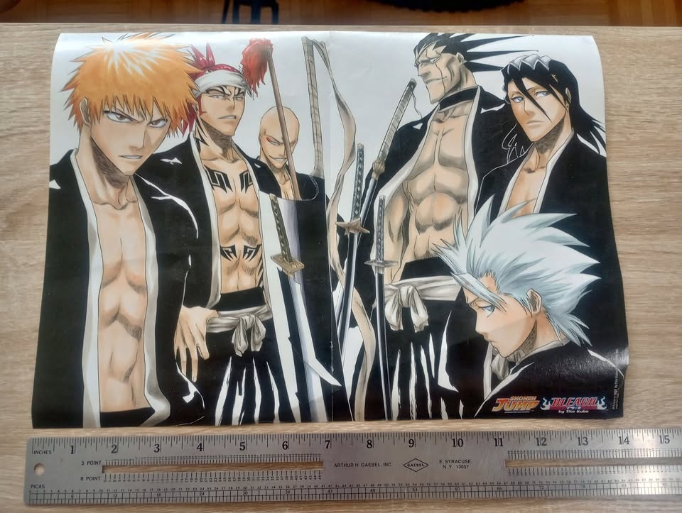 Small Bleach Poster - Ichigo, Renji, Madarame, Kenpachi, Byakuya