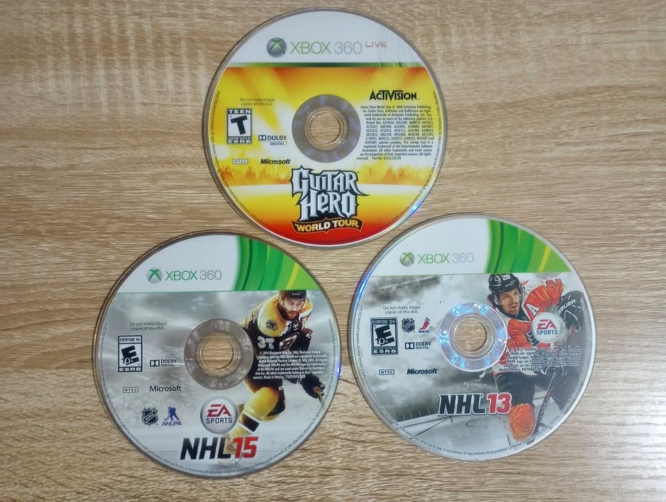 Xbox 360 Game Collection | Guitar Hero World Tour, NHL 13, NHL 1