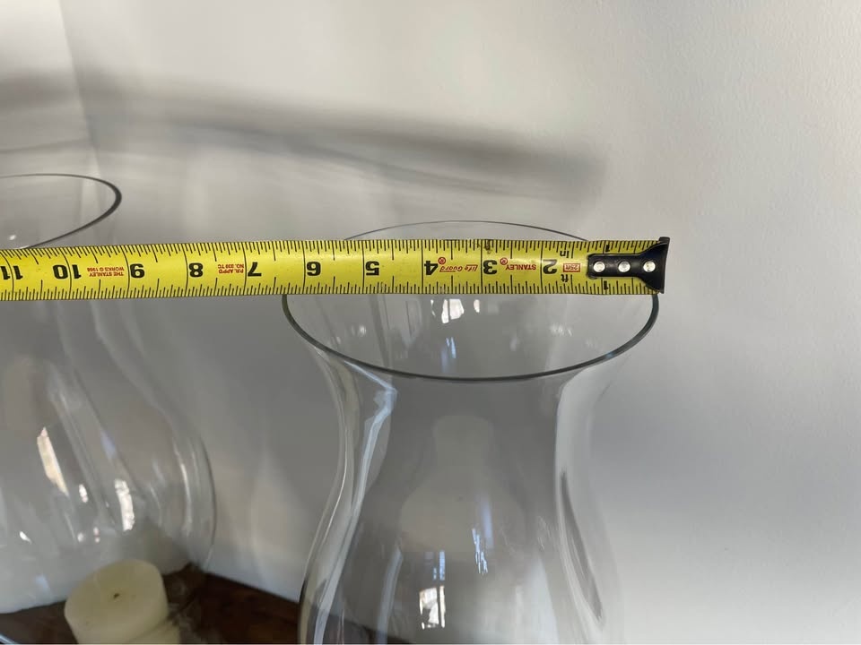 Two Large Candle Hurricane Tubes - photo 4