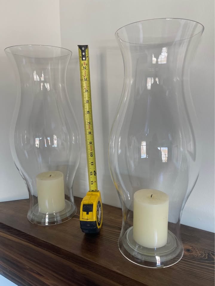 Two Large Candle Hurricane Tubes - photo 5