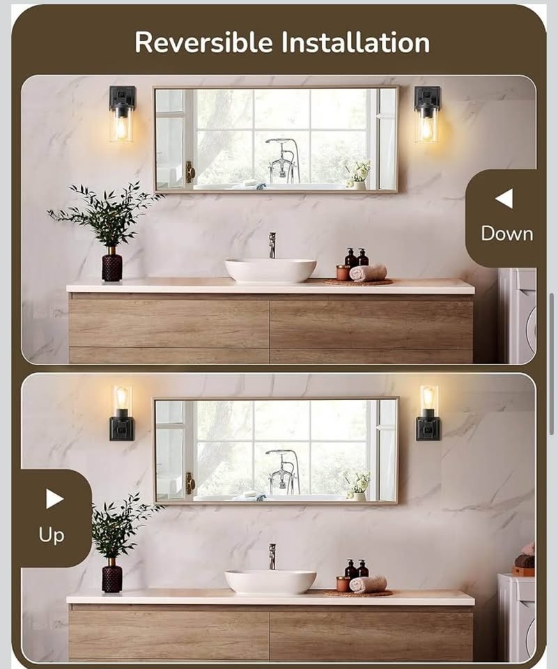 New Wall Sconces Set of 2, Vintage Vanity Light Fixtures - photo 4