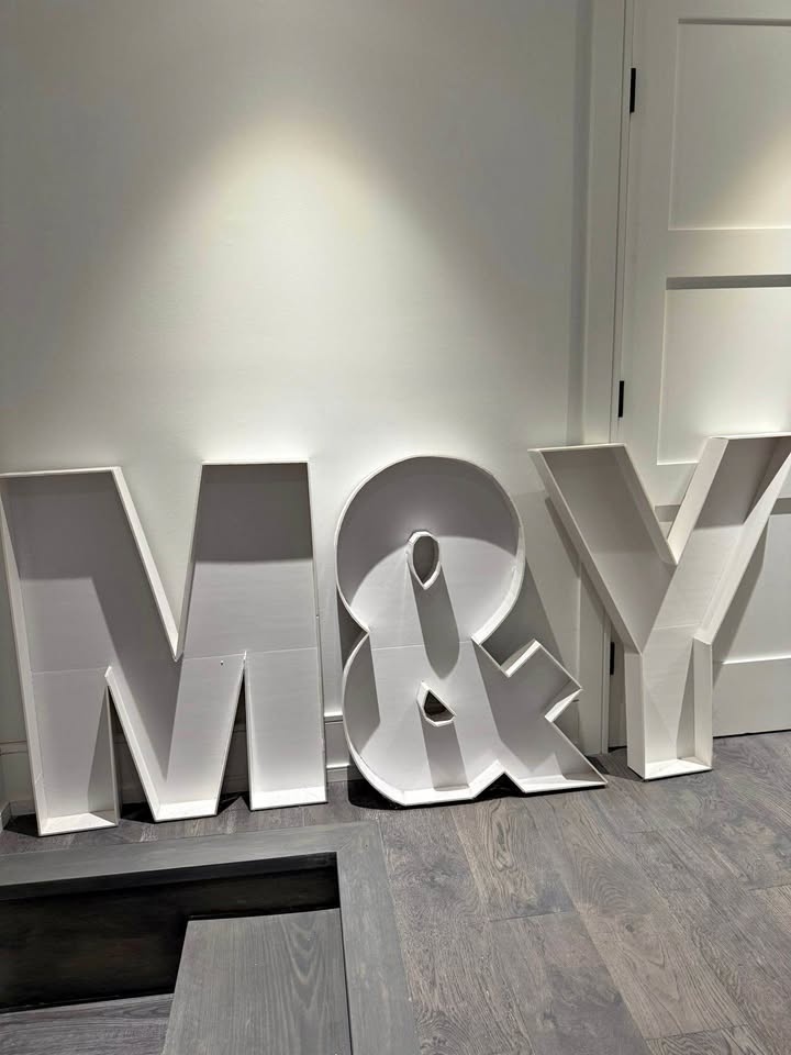Cardboard Letter Cut Out - M & Y - 3FT